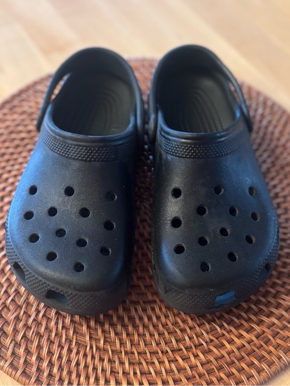 CROCS Kids Classic Black Vented Clogs